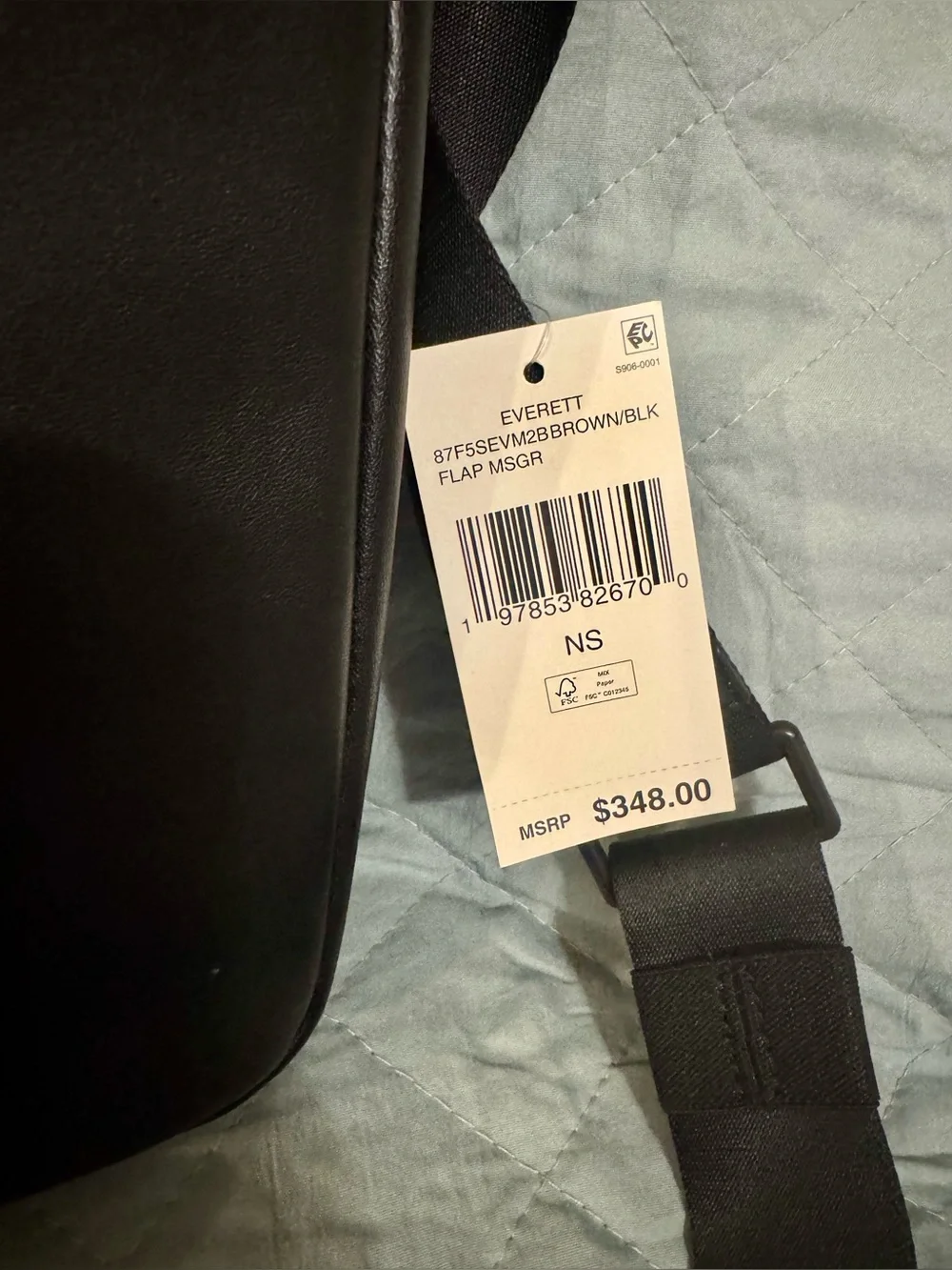 Michael Kors Brown MK Signature Messenger Bag with Silver Logo